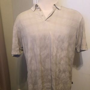 Tommy Bahama Golf Polo Shirt large silk blend